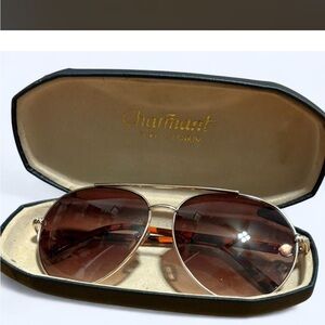 Harman Gold Frame Brown Gradient Aviator Sunglasses - Men
